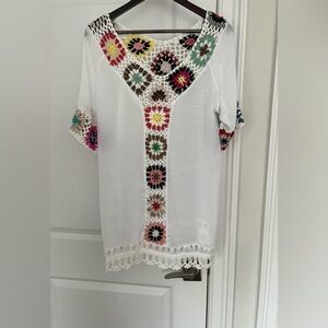 Flora Ashley handmade cover up Sz. S boho